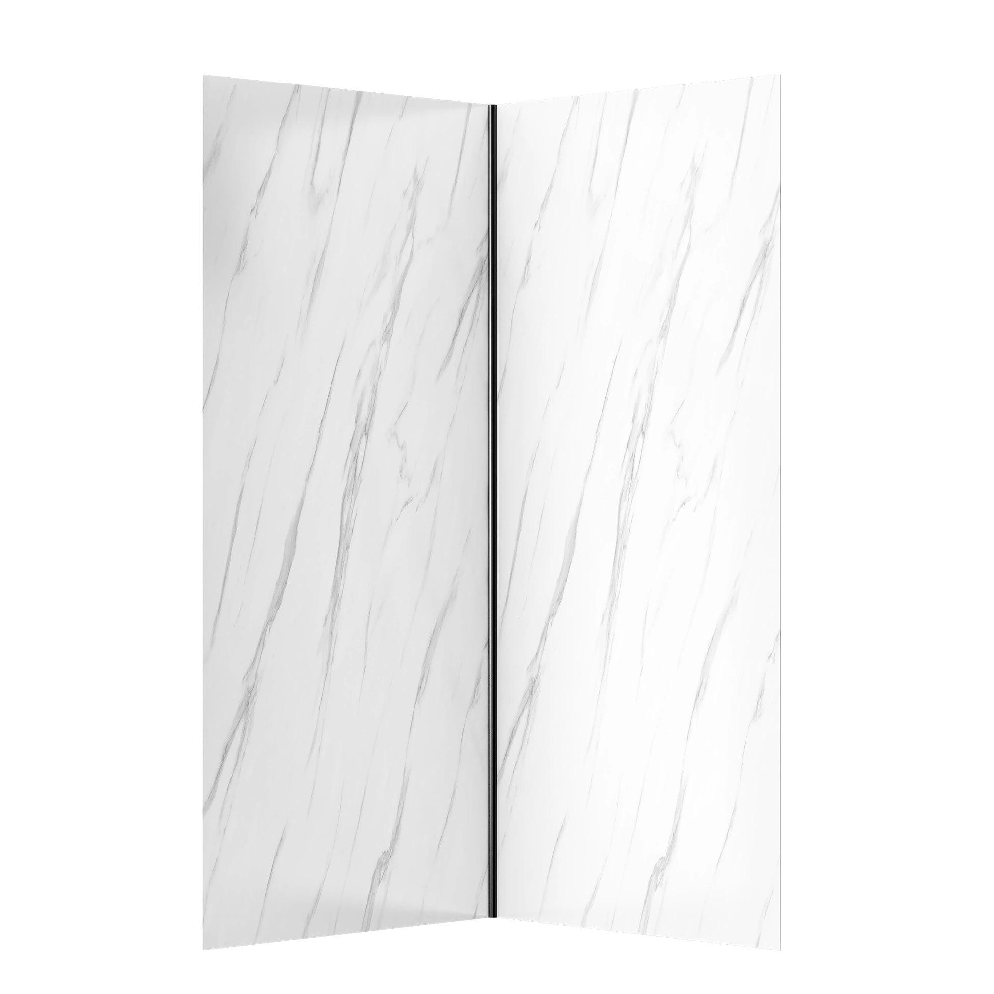Capri Neo-Angle Shower Kit in Black | Chrome | Brushed Nickel Finish