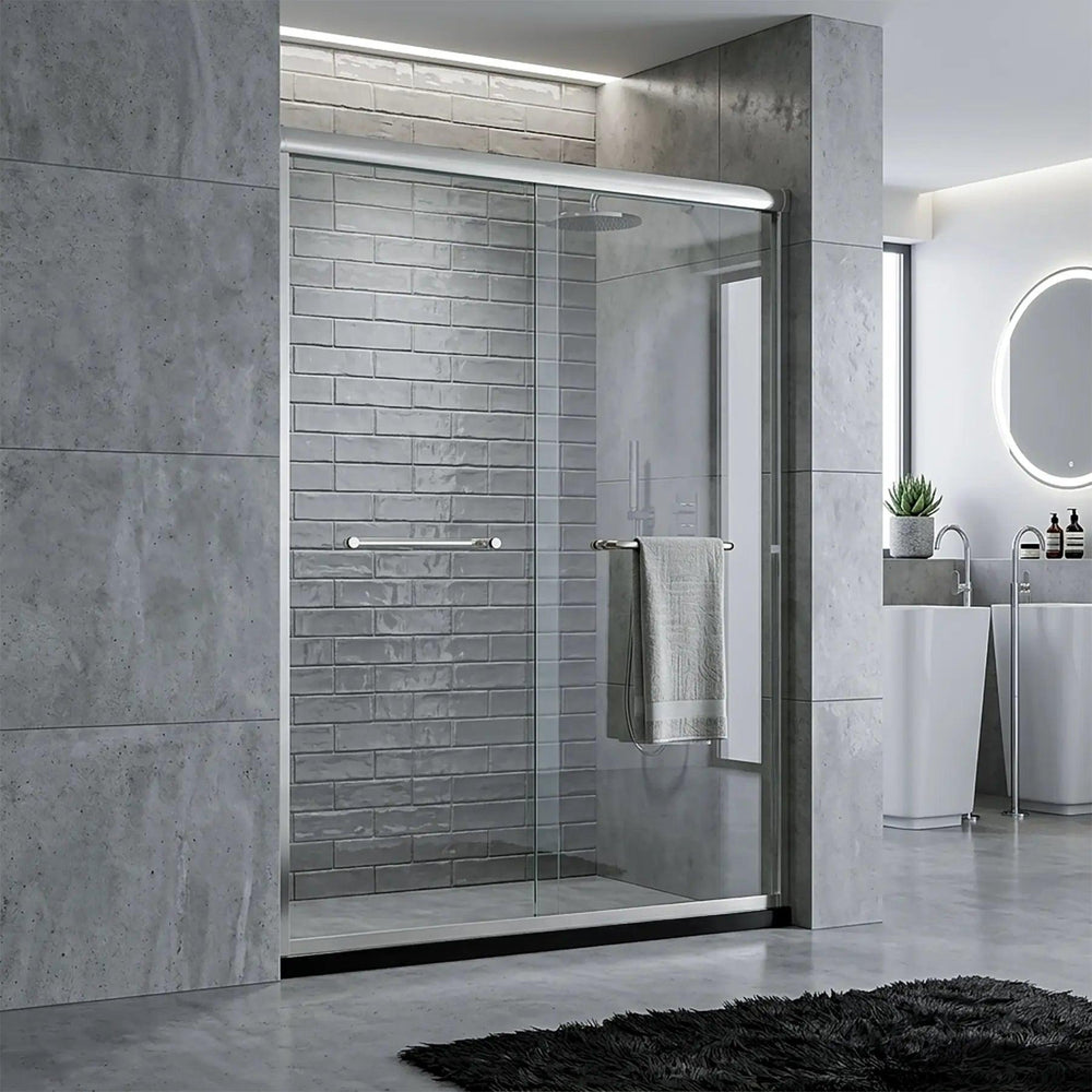 Dreamwerks - Shower Door - Dreamwerks Bright Chrome Sliding Shower Door - Available in 2 sizes - 60" W x 72" H - BT295