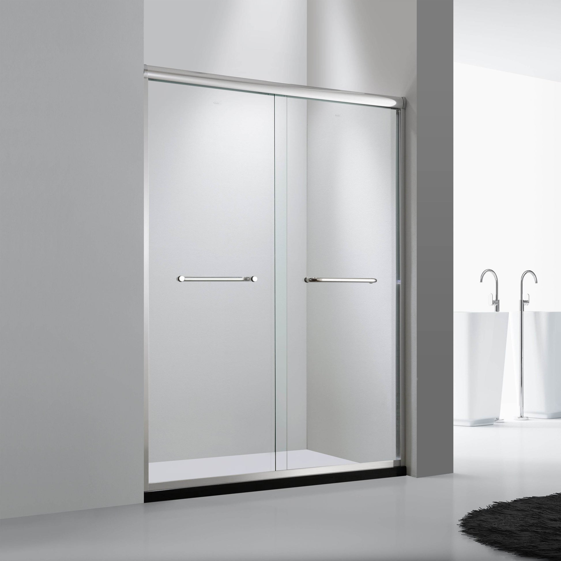 Dreamwerks Bright Chrome Sliding Shower Door - Available in 2 sizes - Dreamwerks