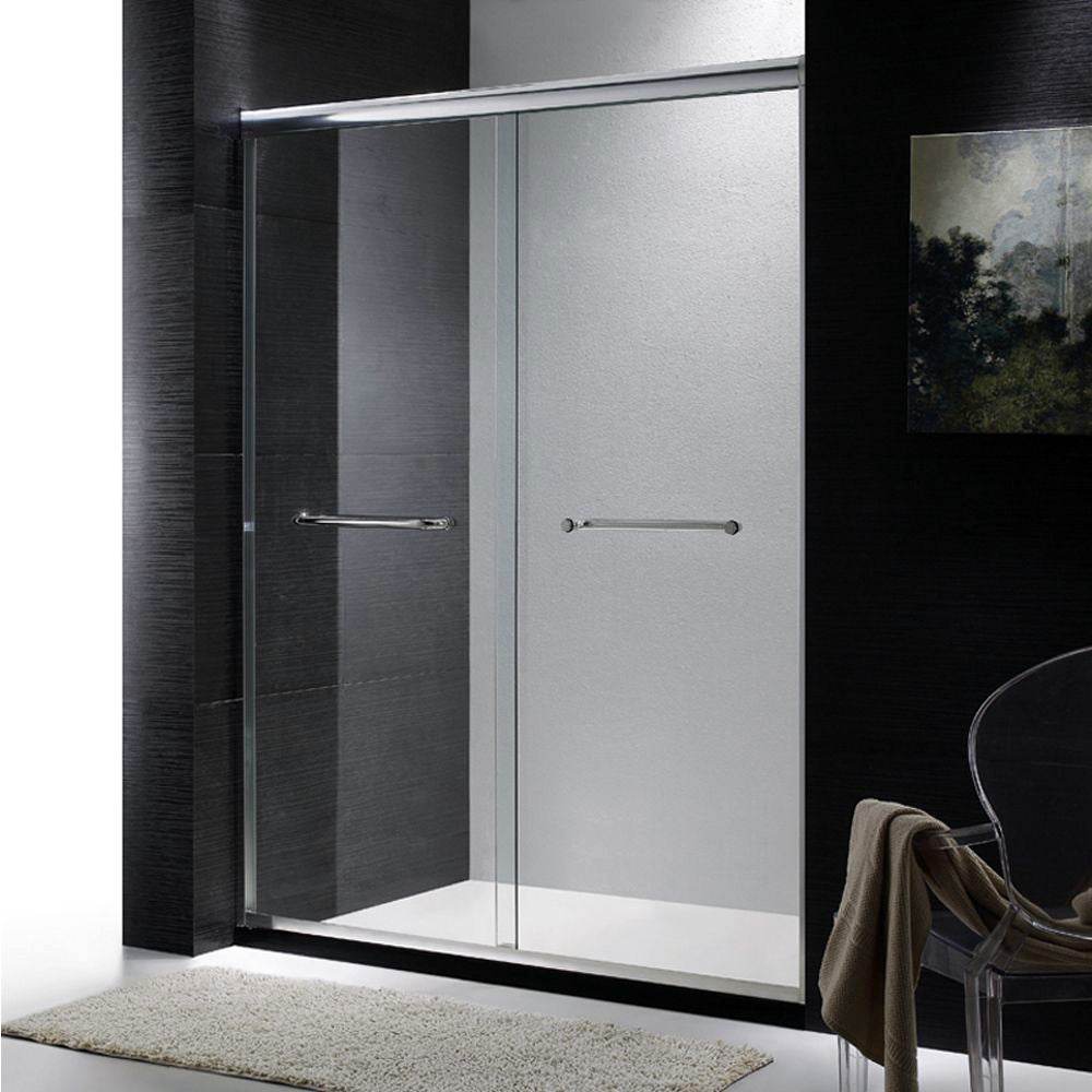 Dreamwerks Bright Chrome Sliding Shower Door - Available in 2 sizes - Dreamwerks