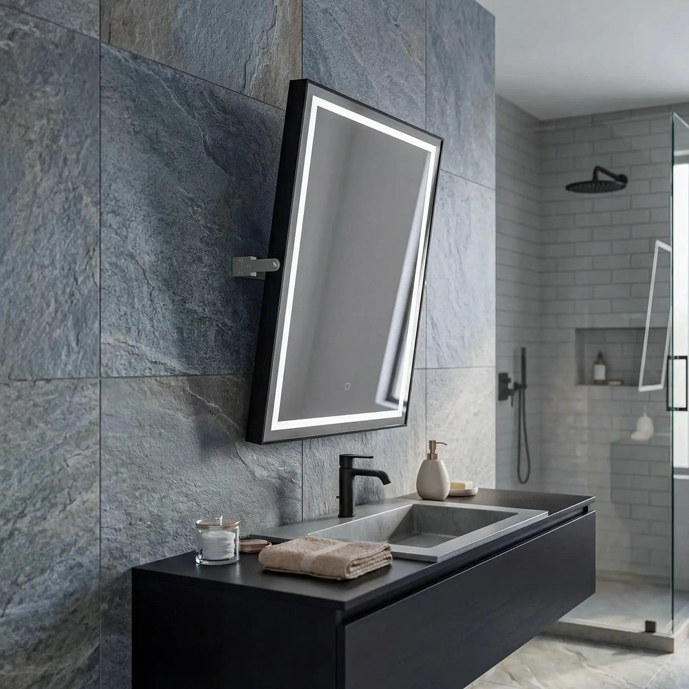Dreamwerks - LED Mirror - Kalista 24"W x 32"H Pivoting LED Mirror- LCAN011