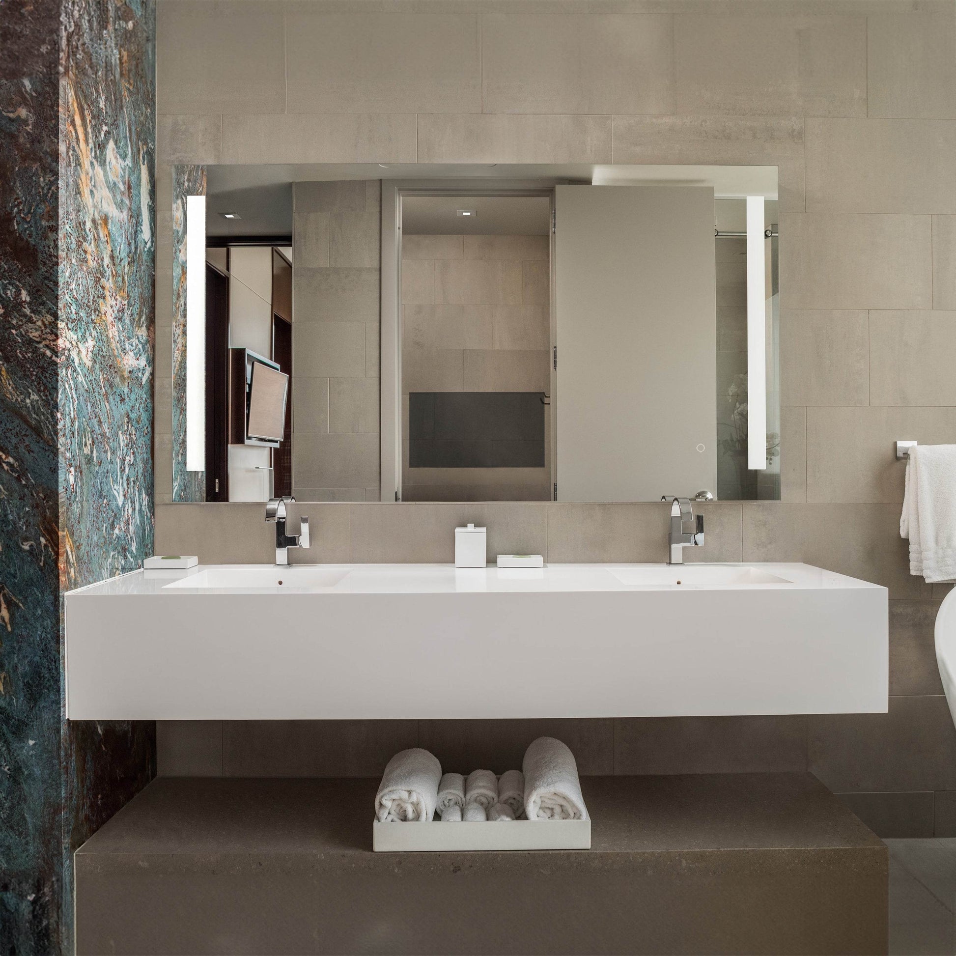 Treviso LED Mirror with Dimmer and Defogger - Available in 4 Sizes - Dreamwerks