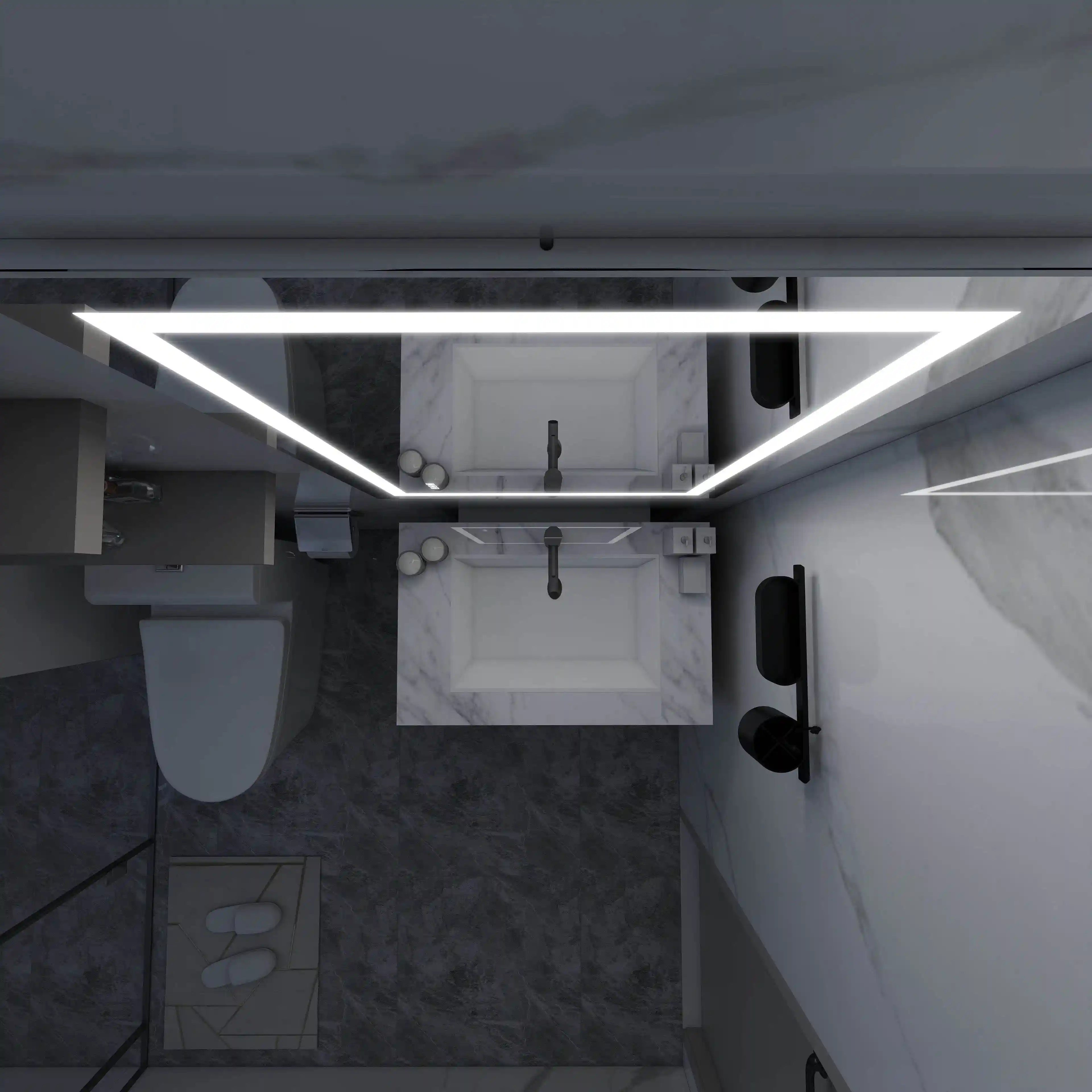 Mariana Rectangular LED Bathroom Mirror with Dimmer & Defogger - Available in 2 Sizes