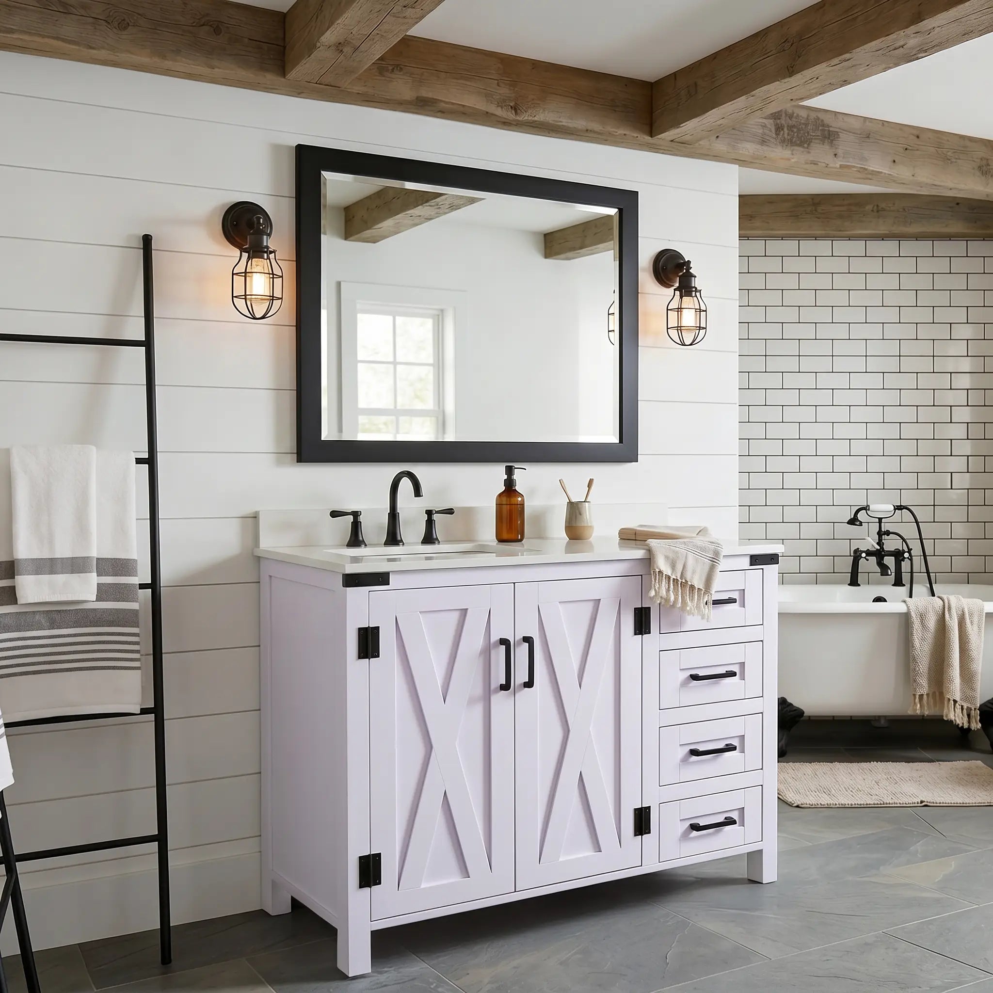 Salerno 36" W x 21.5" D x 33.5" H White Lilac Vanity with Cultured Marble Vanity Top - Dreamwerks