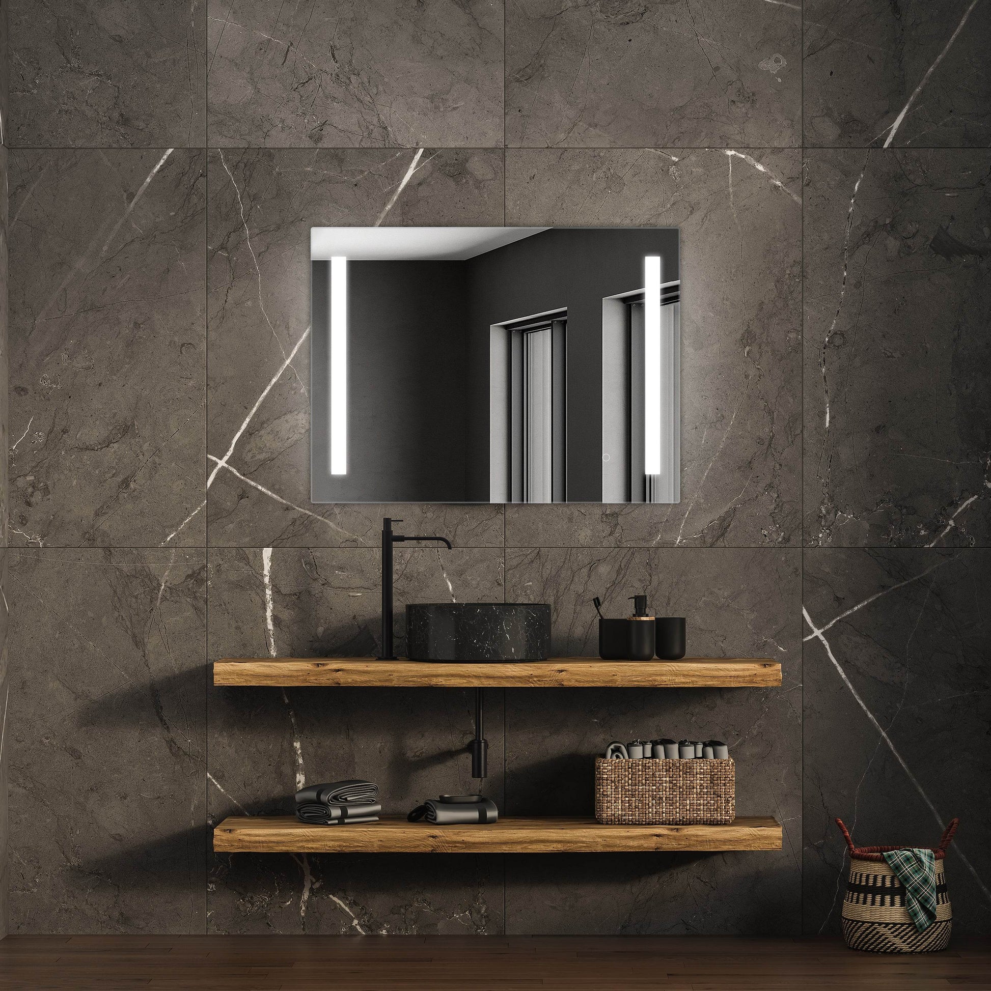 Treviso LED Mirror with Dimmer and Defogger - Available in 4 Sizes - Dreamwerks