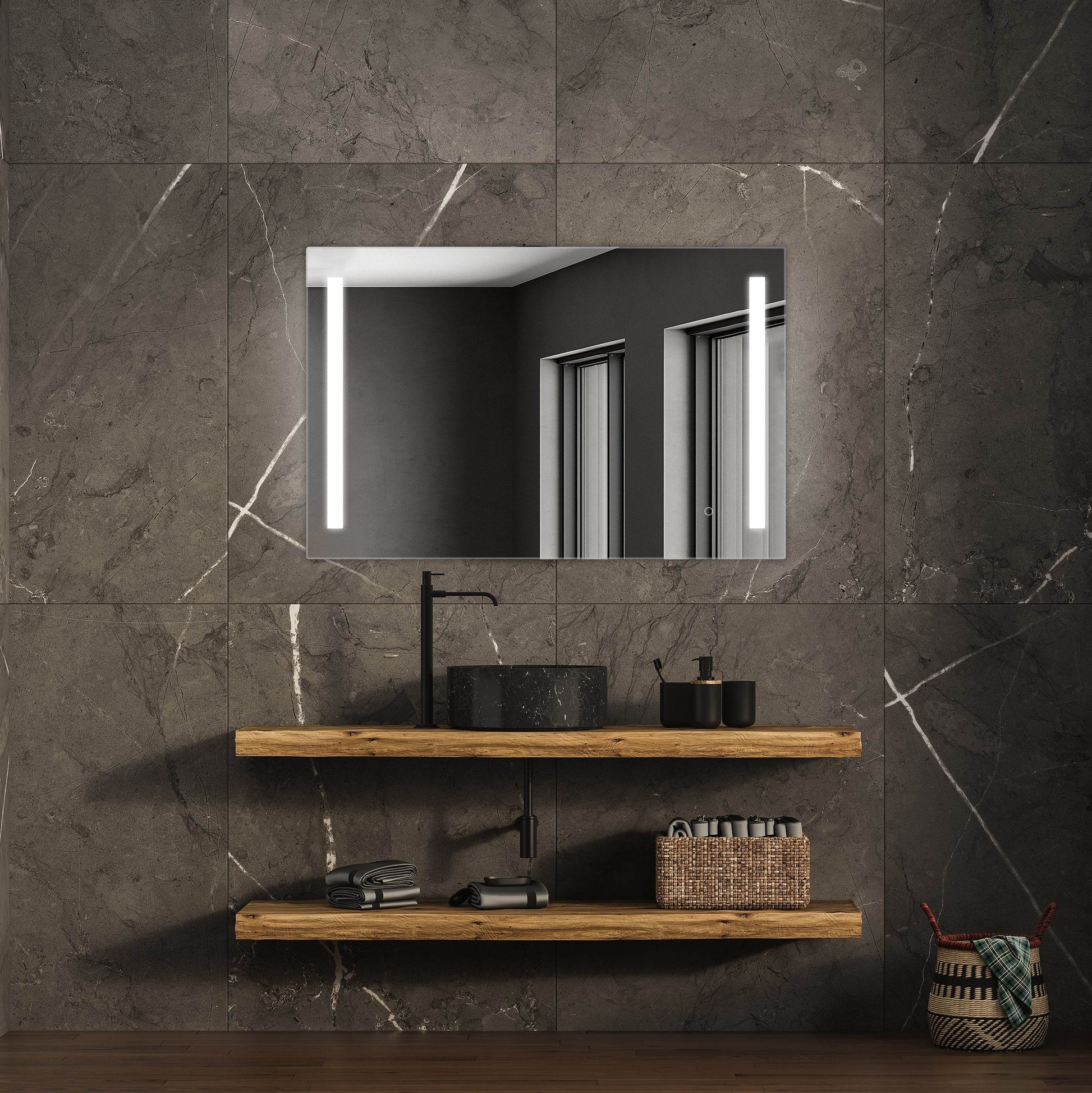 Treviso LED Mirror with Dimmer and Defogger - Available in 4 Sizes - Dreamwerks