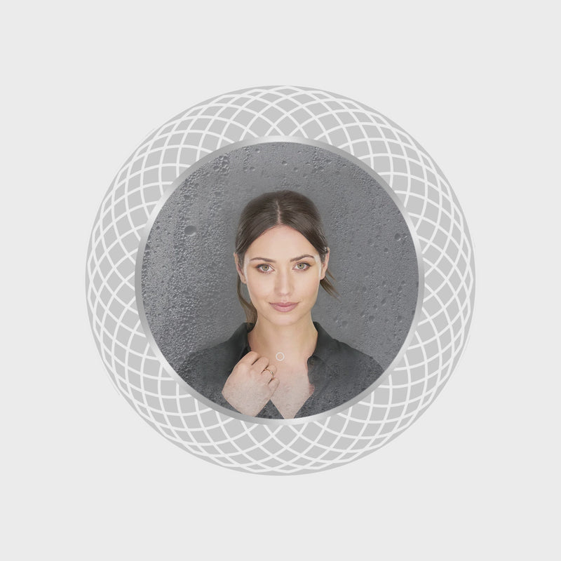 Liza Round LED Lighted Mirror with Dimmer & Defogger – Energy Efficient, Adjustable Color Temperature